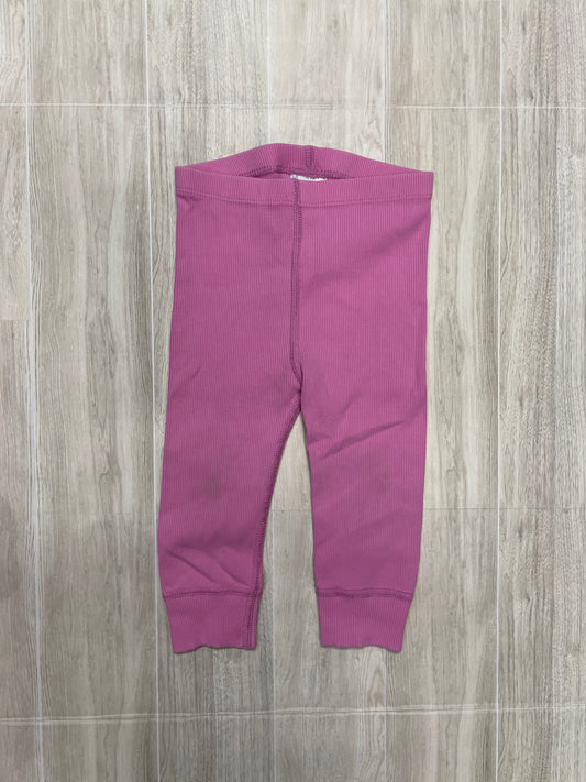 18-24m Hanna Anderson Pink Ribbed Legging - Blemish