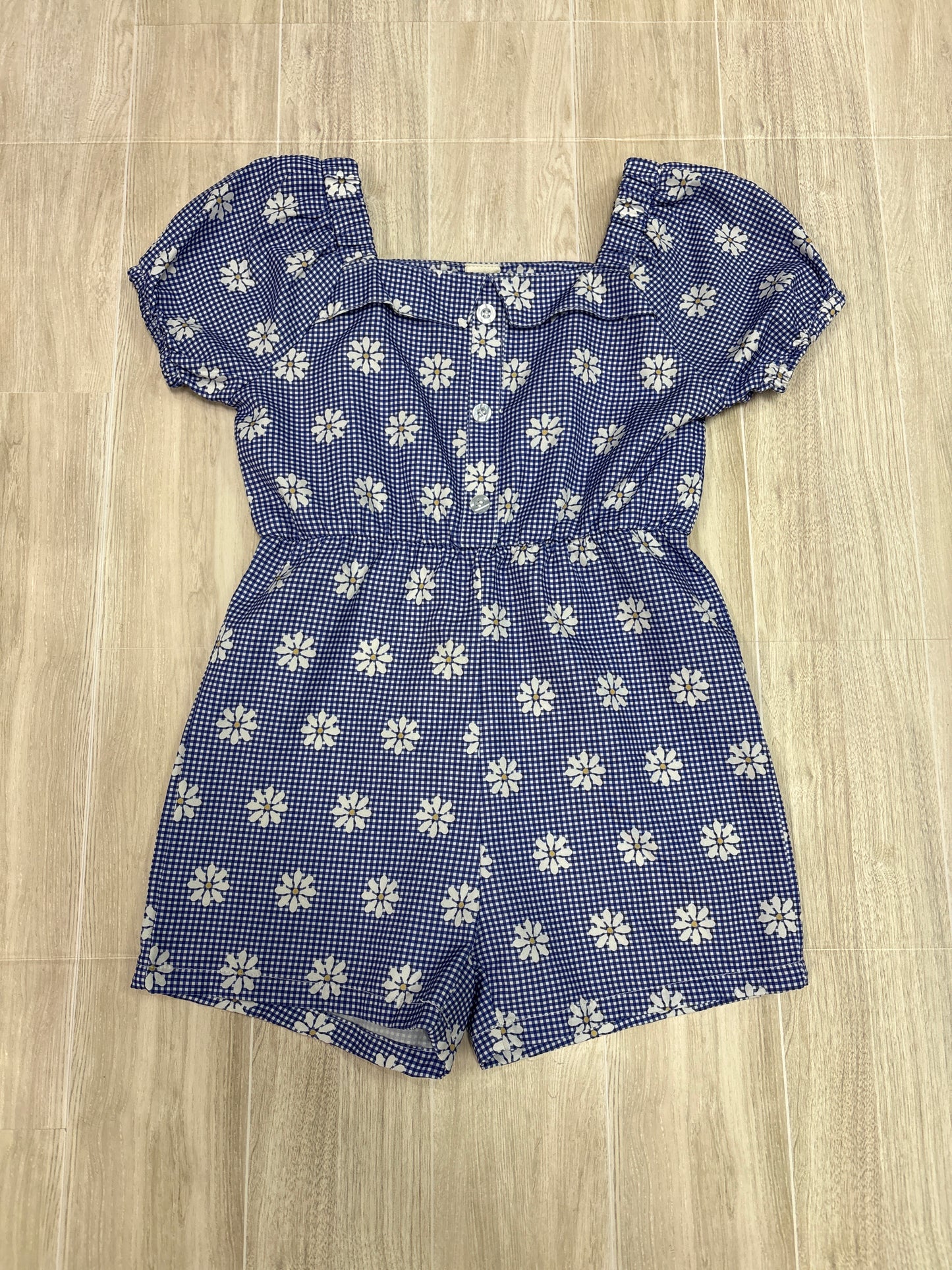 3/4T Navy Floral Romper