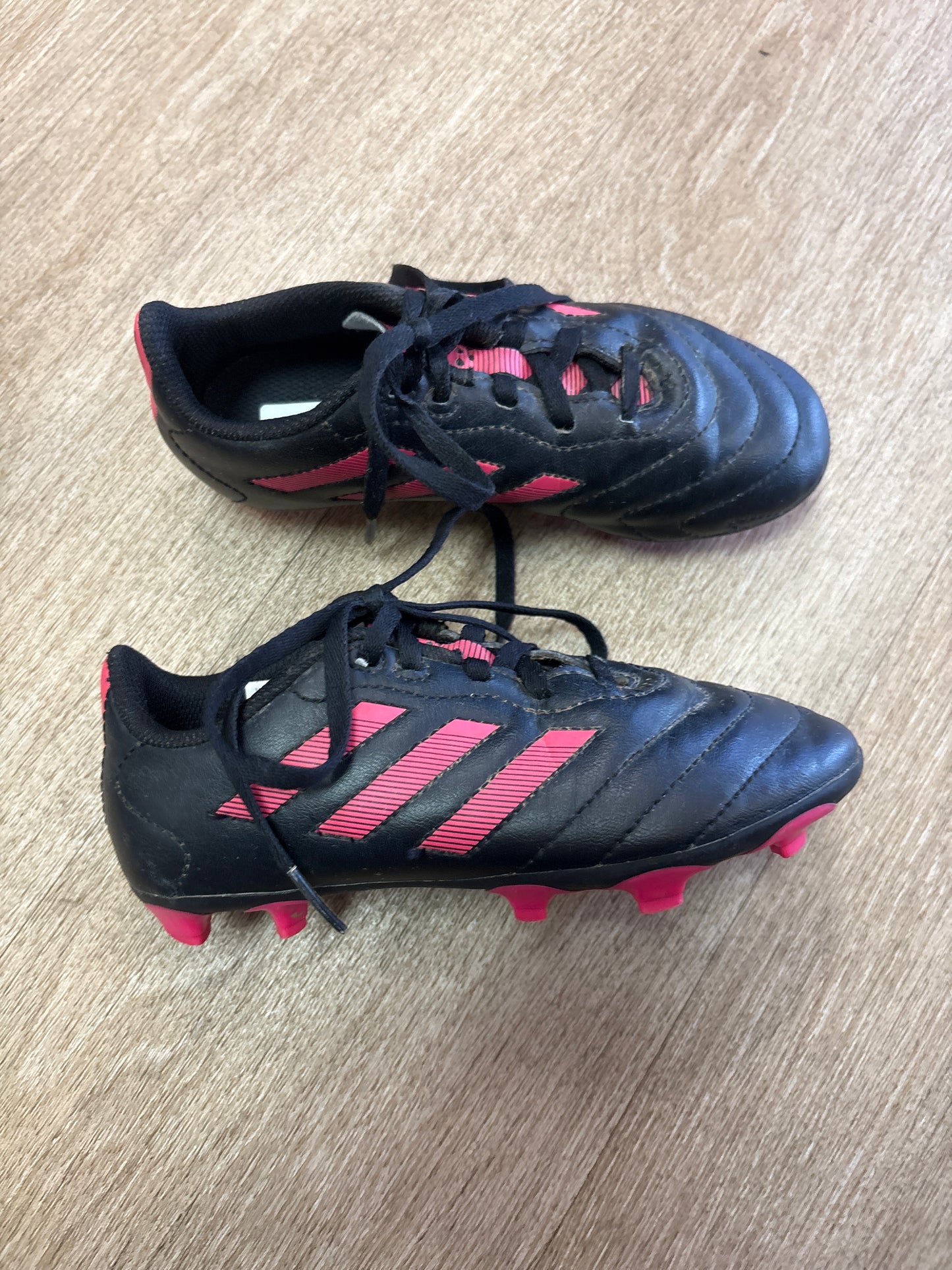 13c Black/Pink Adidas Cleats