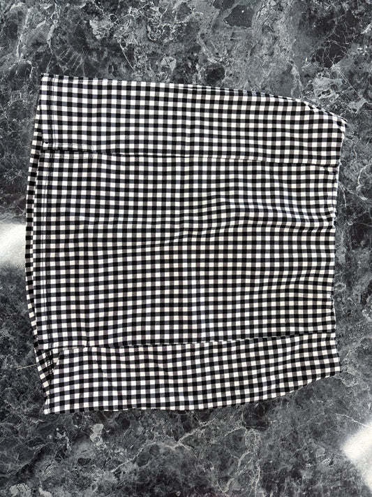 10/12 Black/White Checkered Skirt