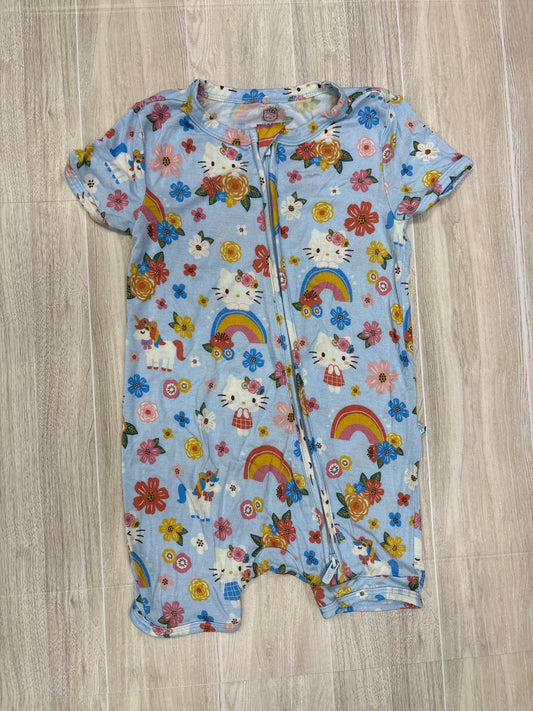 18-24m Posh Peanut Blue Hello Kitty Shortie Romper