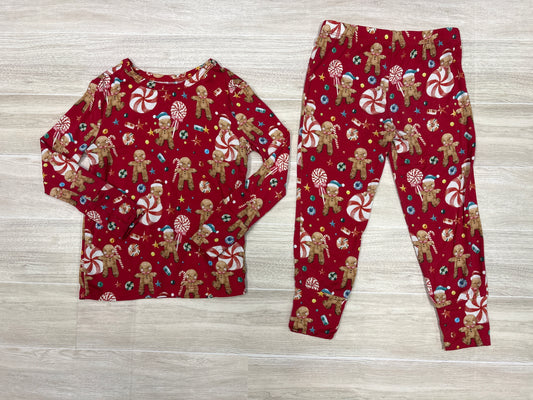 2T Posh Peanut Gingerbread Christmas 2 Piece Pajama Set