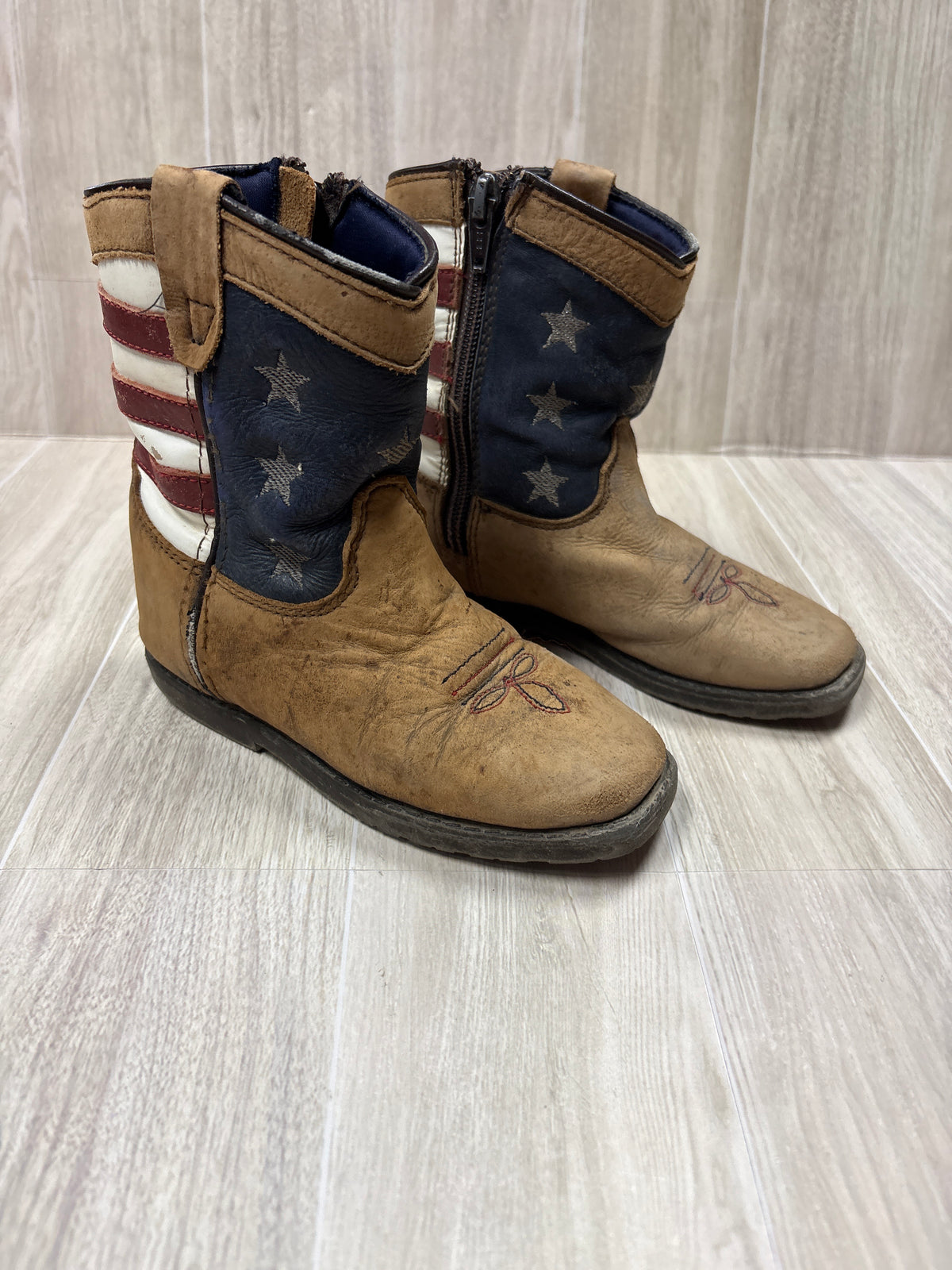 10c Smoky Mountain American Flag Western Boot - Blemish