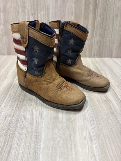 10c Smoky Mountain American Flag Western Boot - Blemish