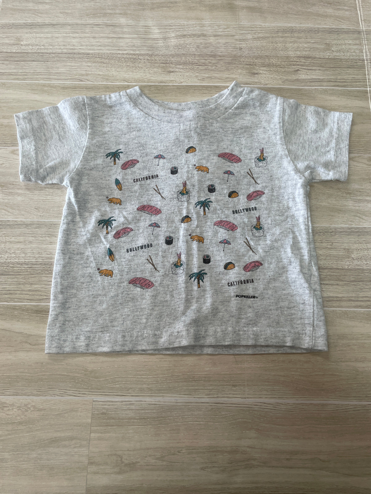 2T Grey California Graphic Tee