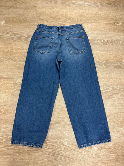 12 Medium Wash Baggy Wide Leg Denim