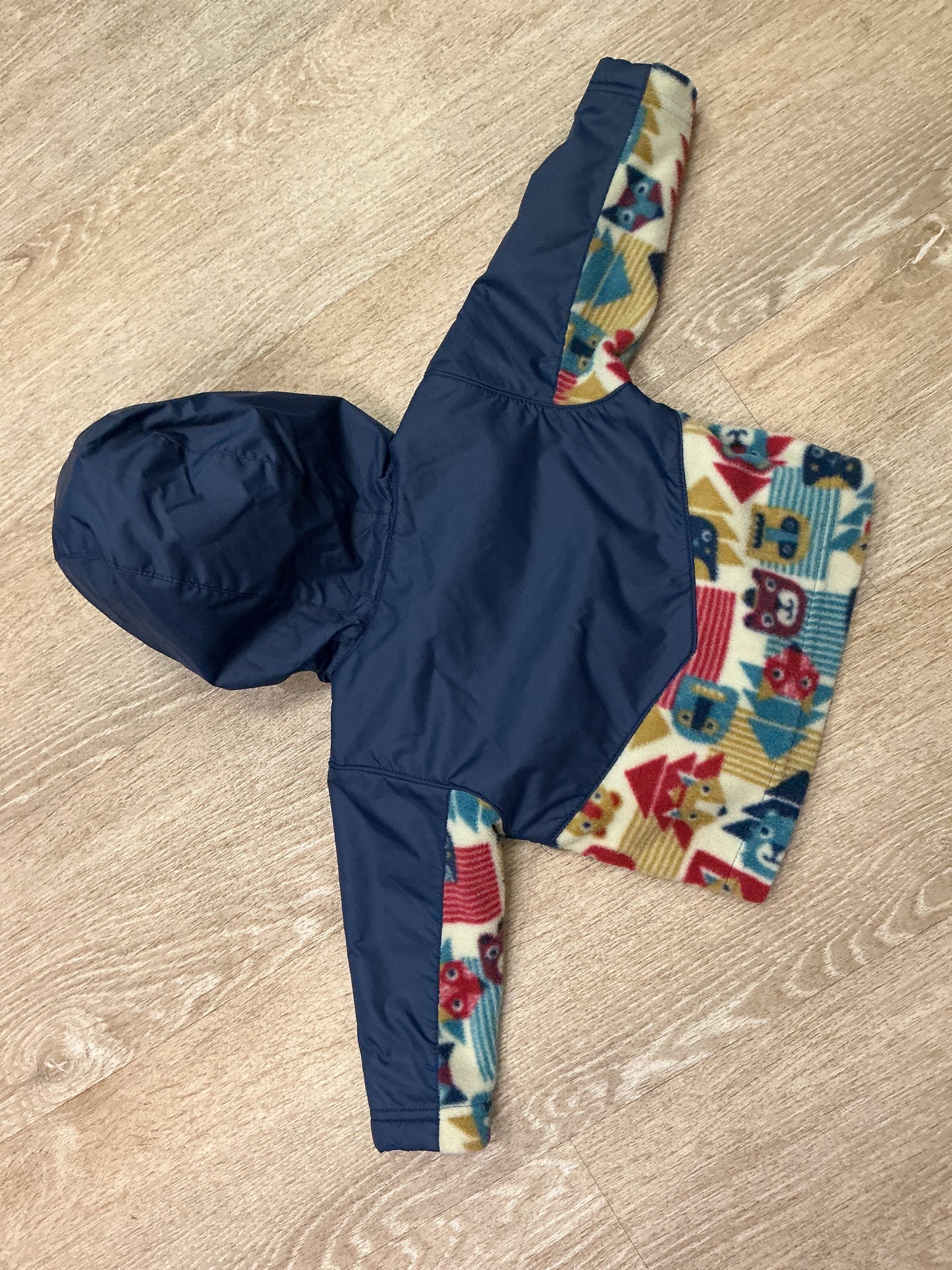 6-12m Columbia Windbreaker + Fleece Print Jacket