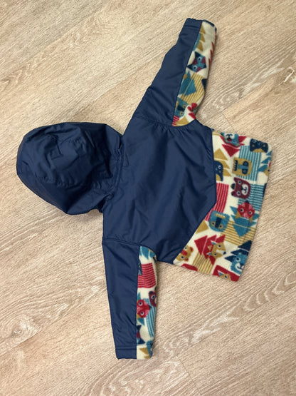 6-12m Columbia Windbreaker + Fleece Print Jacket