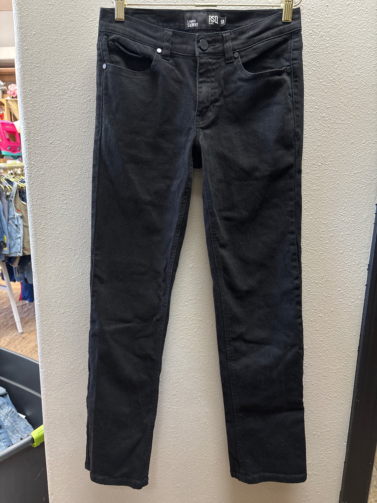 Womens 18 RSQ Black Skinny Denim