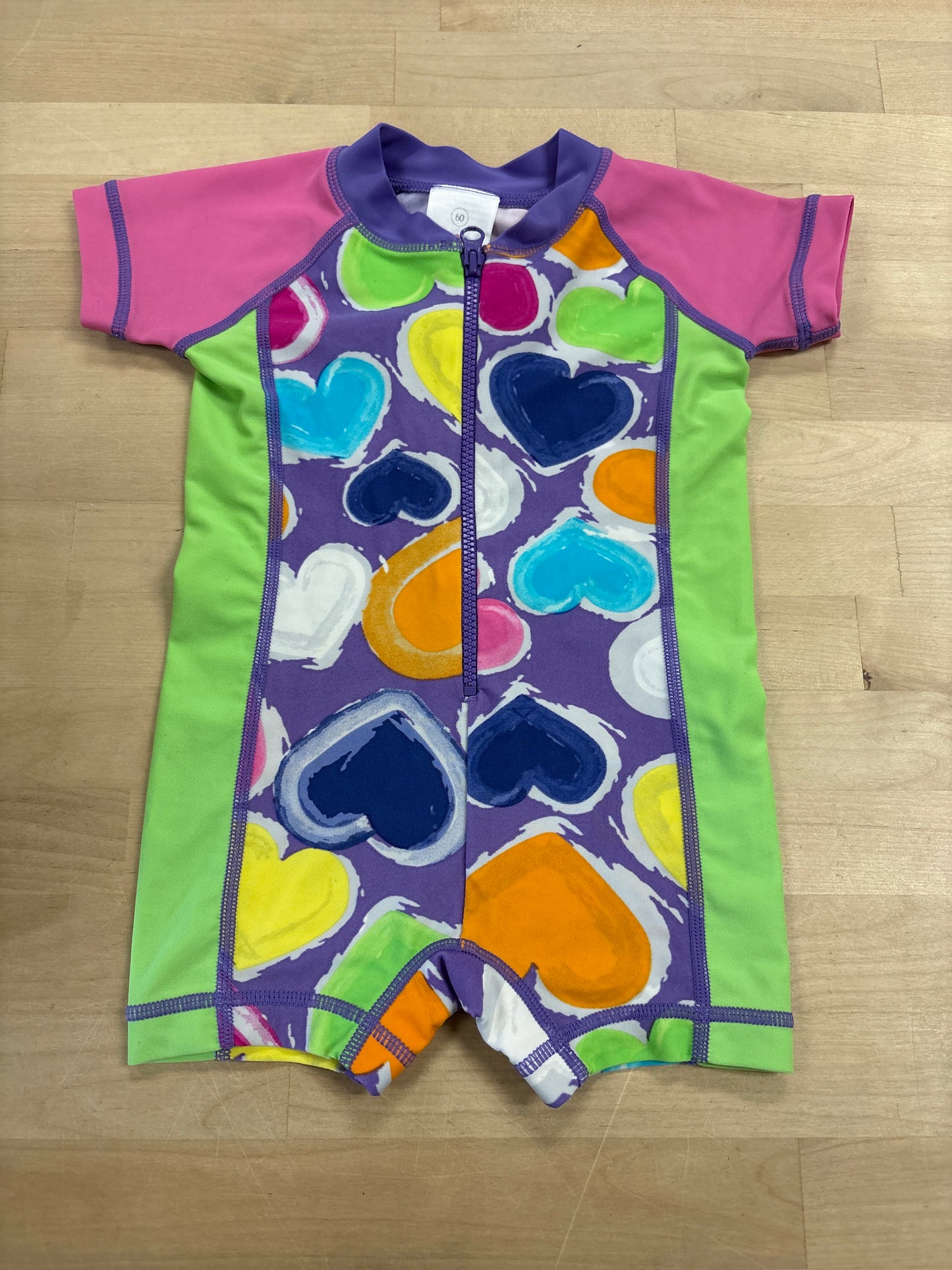6-9m Hanna Andersson Heart Swim Romper