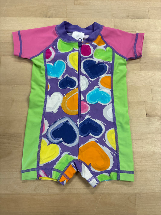 6-9m Hanna Andersson Heart Swim Romper