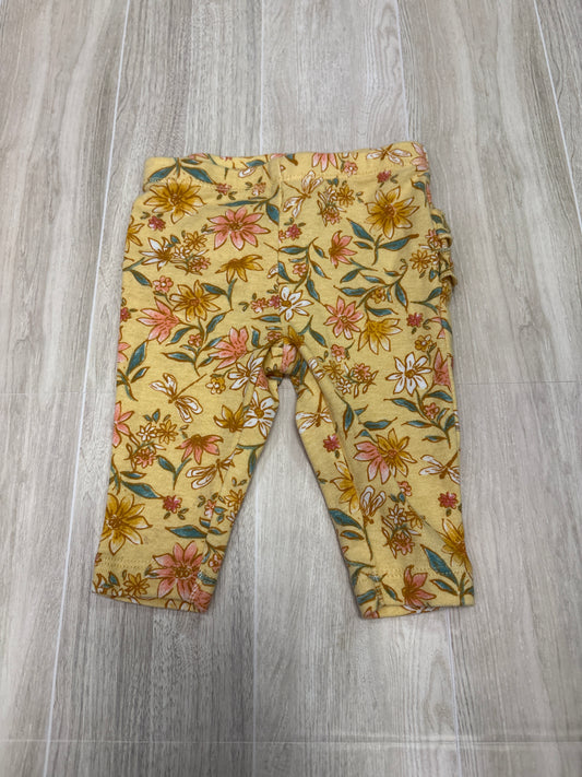 3m Yellow Floral Ruffle Legging
