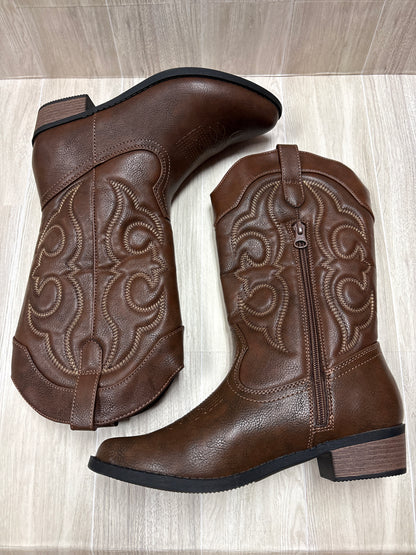 5Y Brown Western Boot