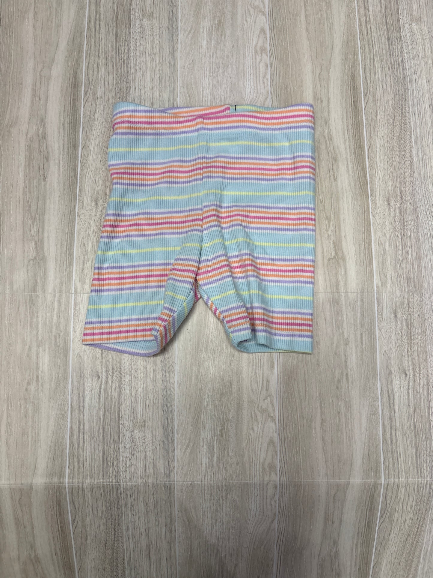 18m Pastel Striped Biker Shorts