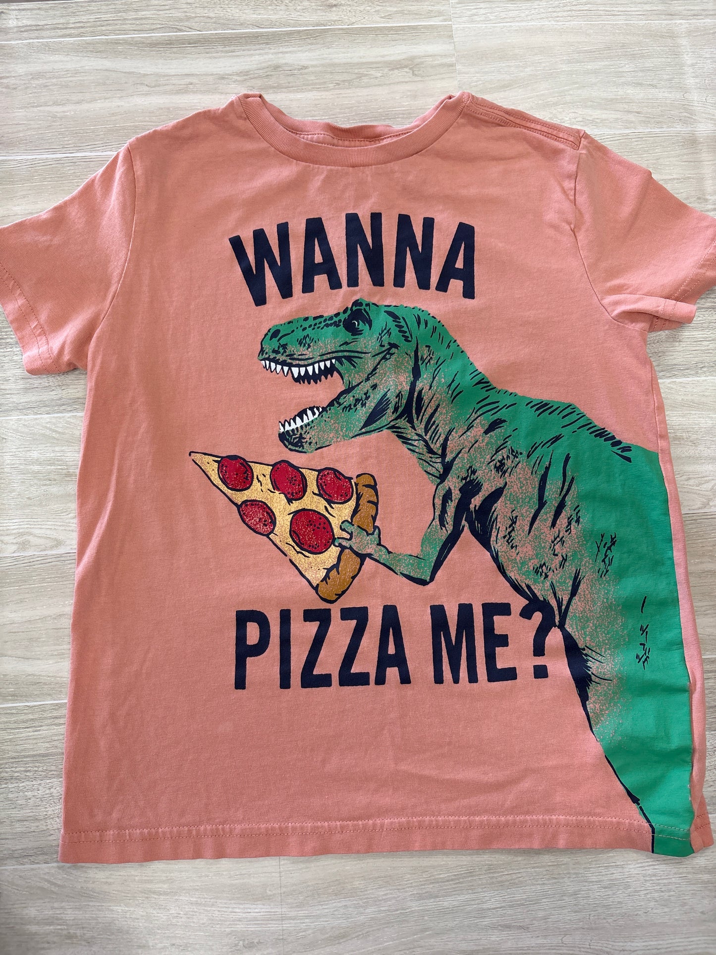 8/10 Rumi + Ryder Pizza Dino Graphic Tee
