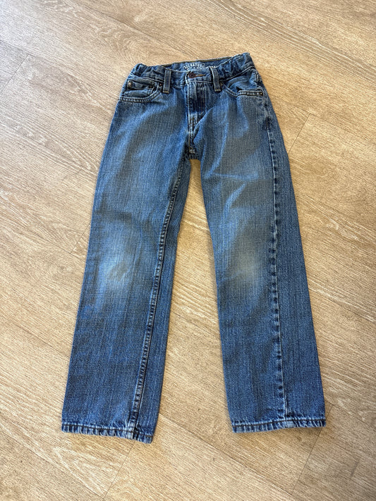 10 Levis Dark Wash Slim Straight Denim Pant