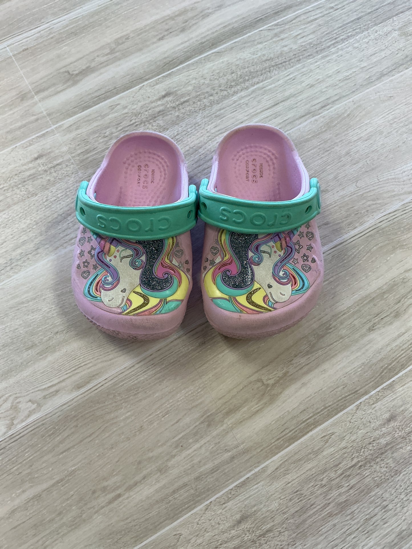 5c Pink Unicorn Crocs