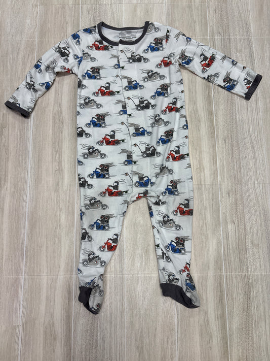 3-6m Magnetic Me Motorcycle Bunny’s Pajama Romper