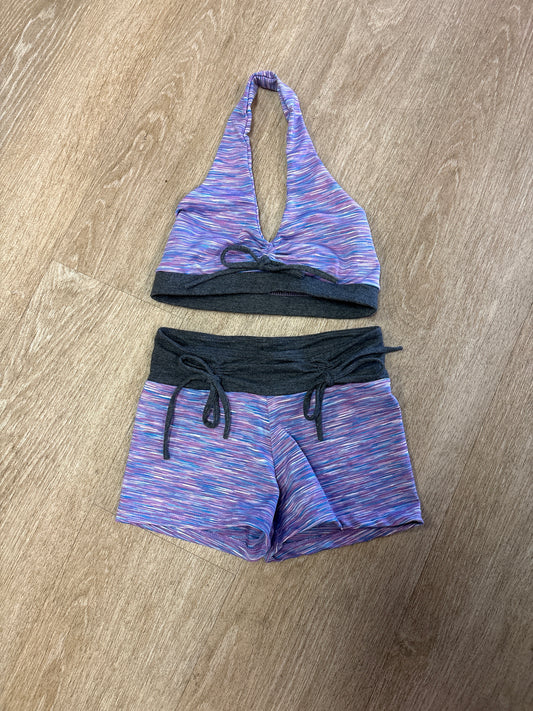7/8 Purple/Blue 2 Piece Athletic Set