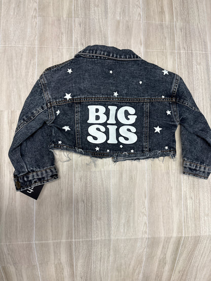 2/3 Dark Wash Big Sis Denim Jacket