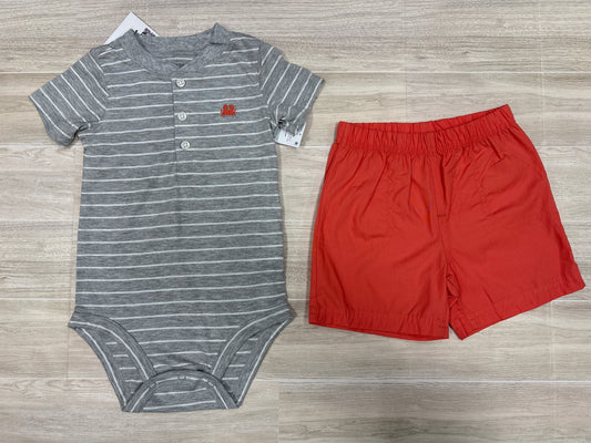 NWT 18m Grey Crab Onesie + Short Set
