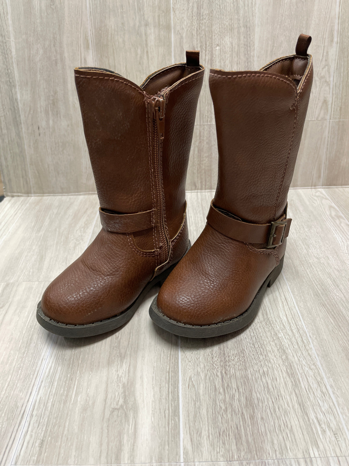 5c OshKosh Brown Buckle Tall Boots