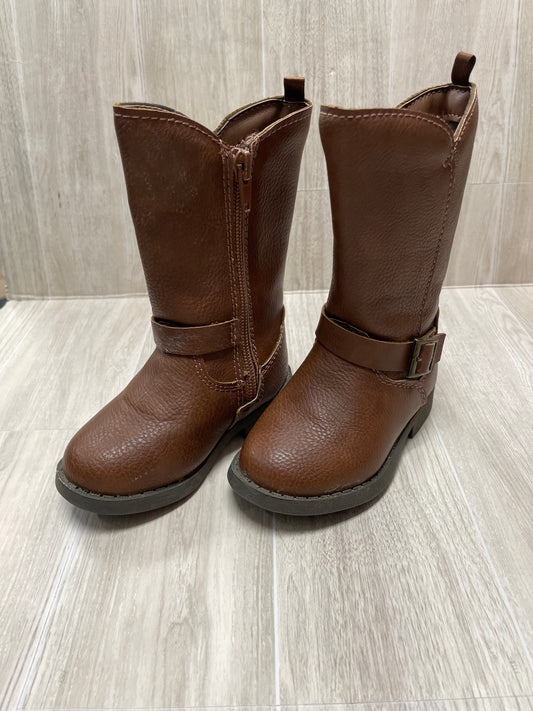 5c OshKosh Brown Buckle Tall Boots