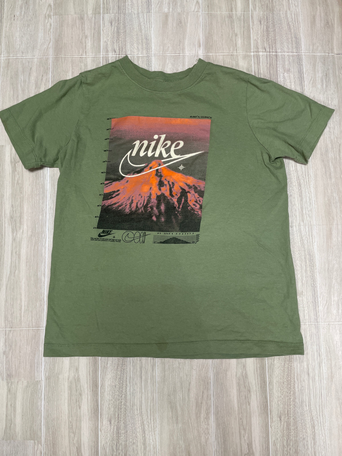 10/12 Green Nike Lava Graphic Tee