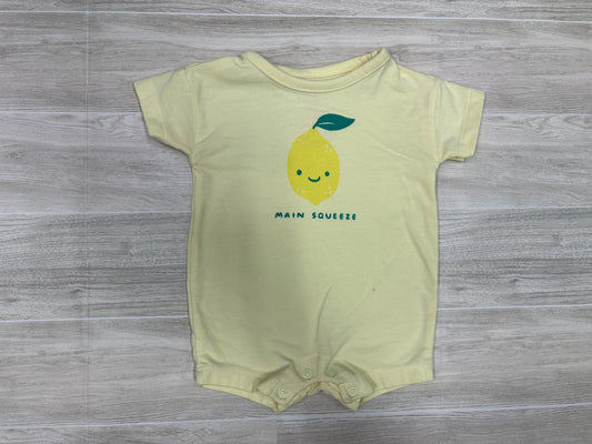 Newborn Main Squeeze Yellow Shortie Romper