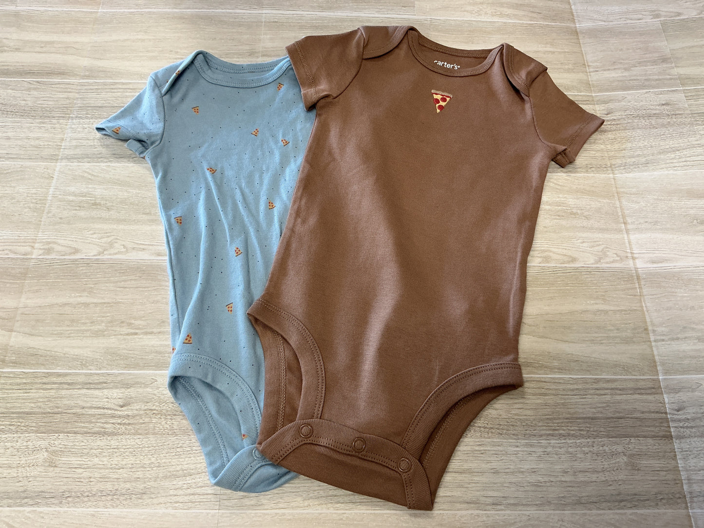 6m Pizza Onesie 2 Pack