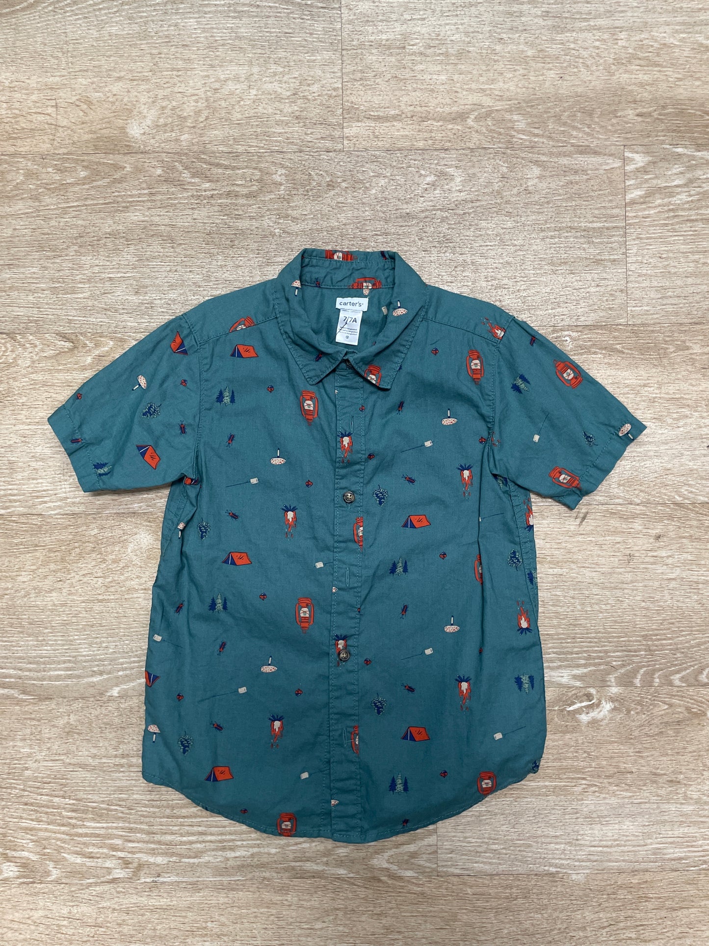 7 Green Lantern Button Up