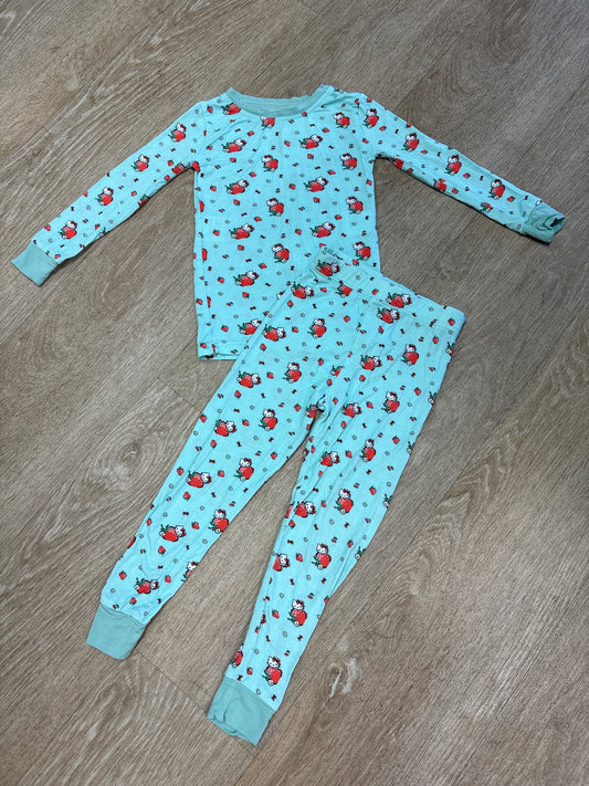 2/3T Hello Kitty Teal 2 Piece Lounge Set