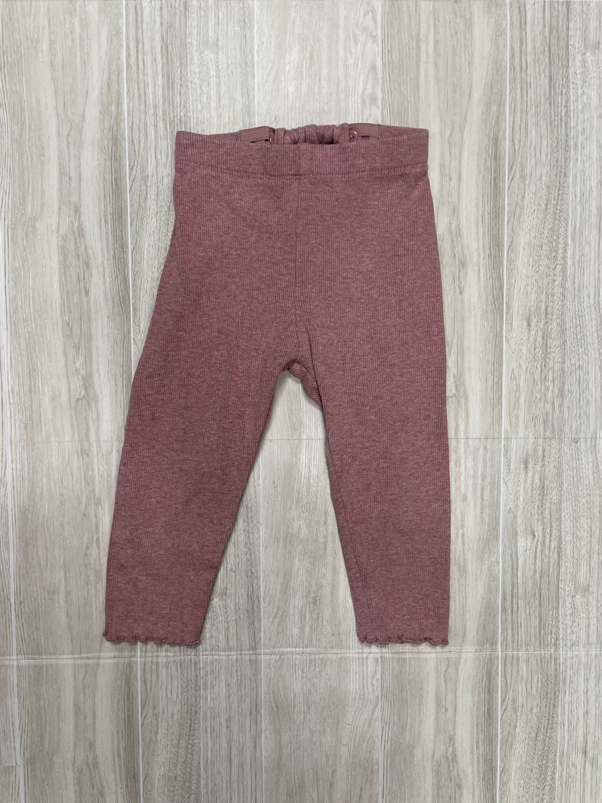 12m Heathered Mauve Ribbed Legging