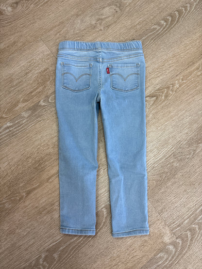 4T Levis Light Wash Skinny Pull On Denim