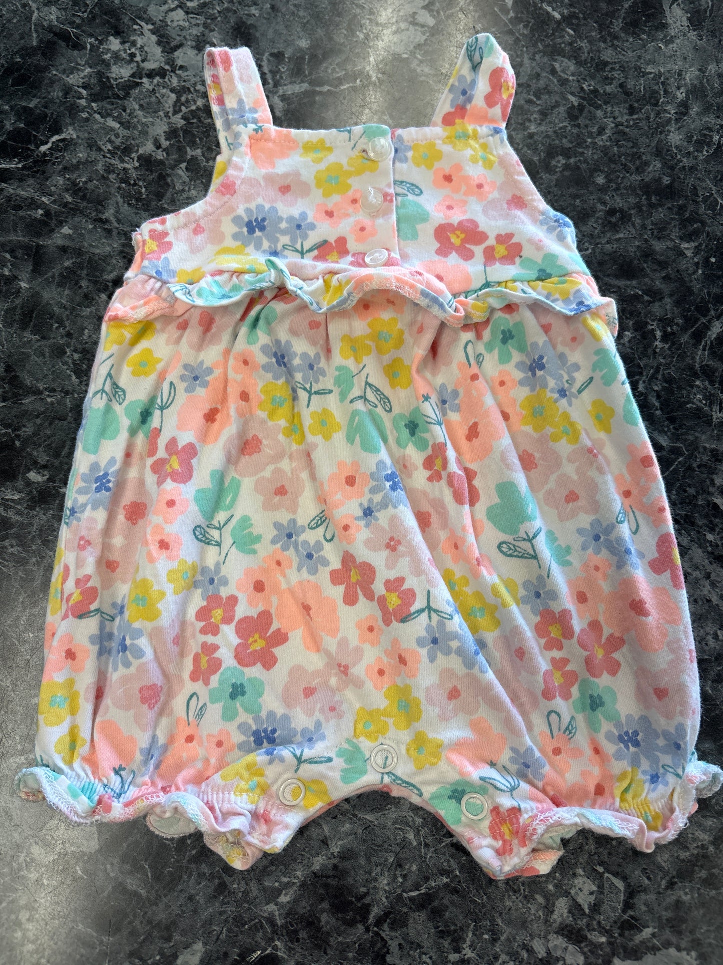 Newborn Floral Tank Romper