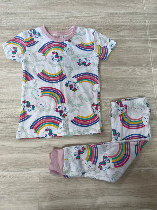 18m Rainbow Unicorn Pajama Set