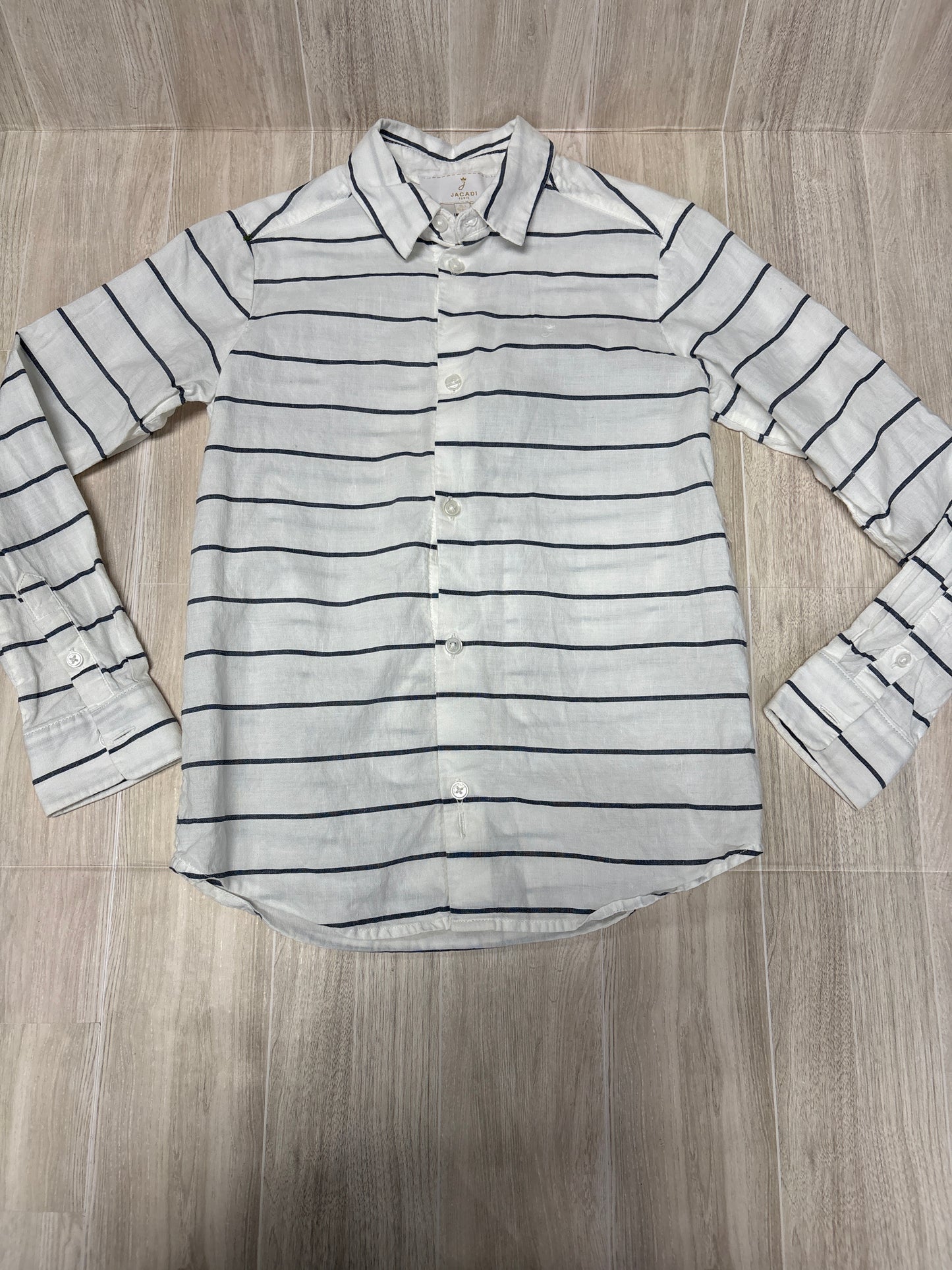 8 Striped Button Up