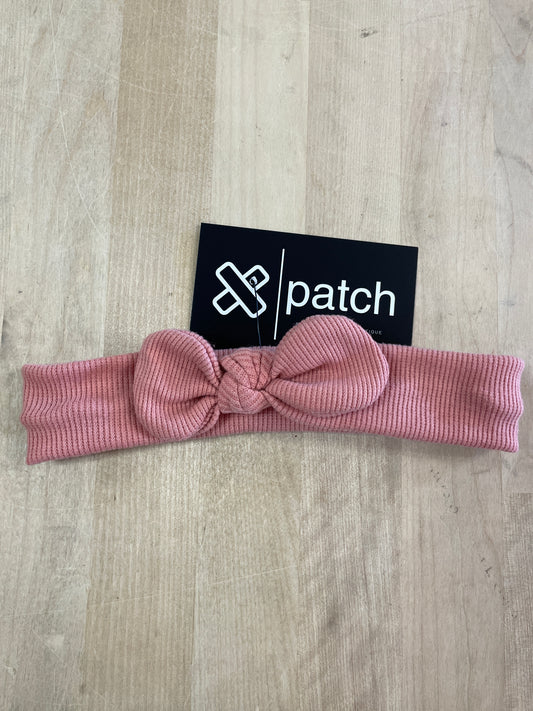 Infant Mauve Ribbed Headband