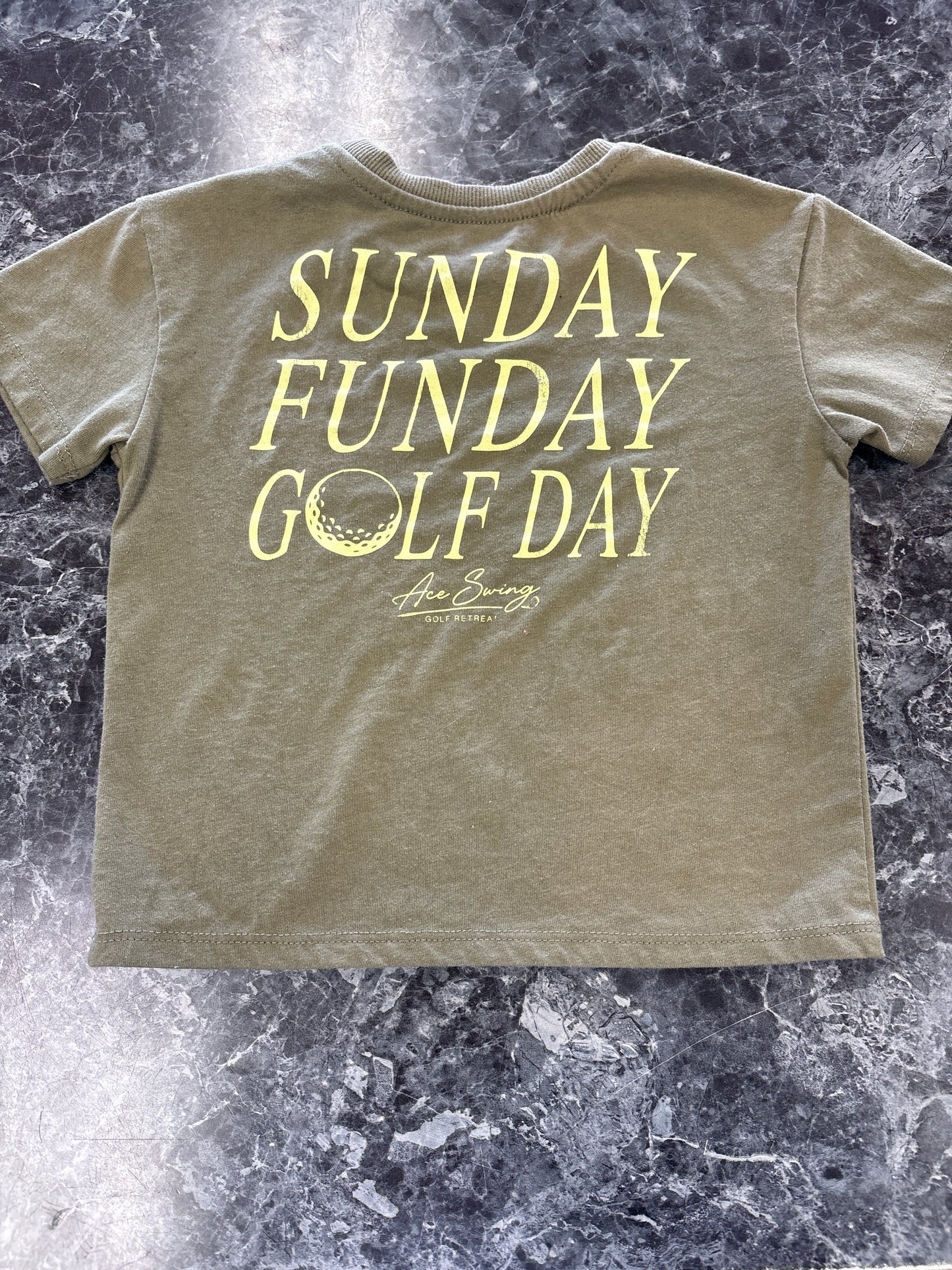 2T Ace Swing Olive Graphic Tee
