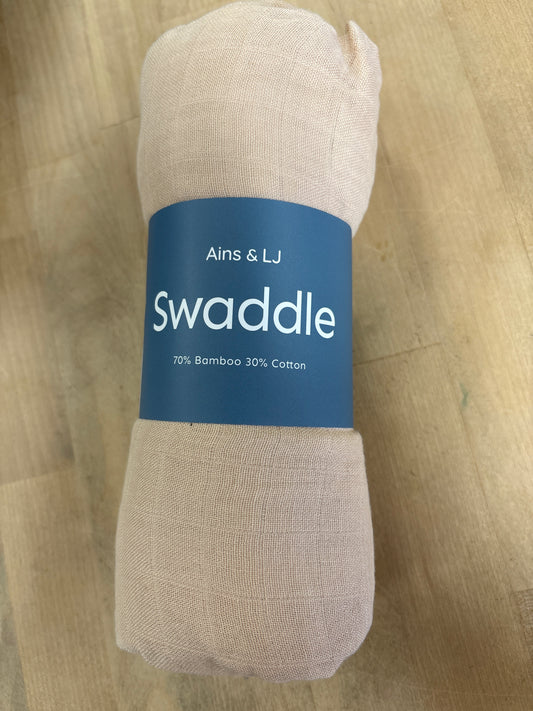 NWT Bamboo/Cotton Muslin Swaddle - Tan