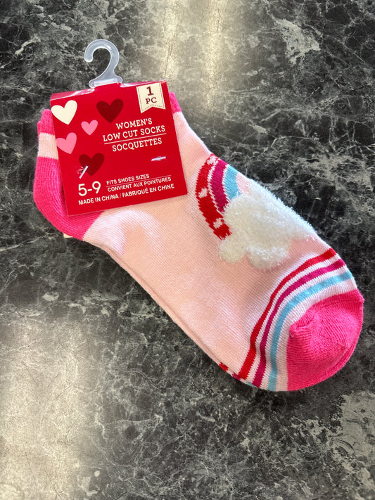 5-9 Pink Rainbow Socks