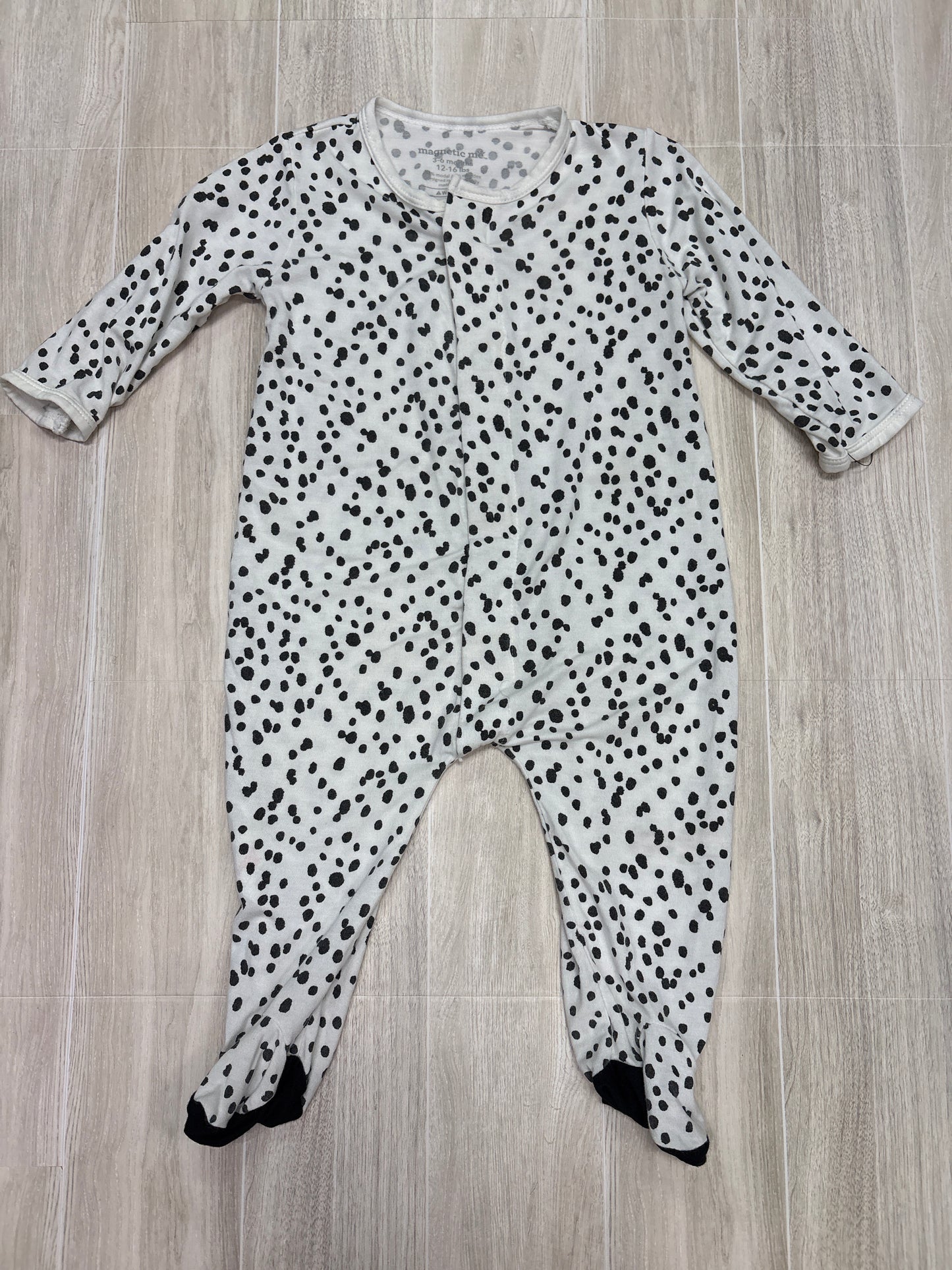 12-18m Magnetic Me Dotted Pajama Romper