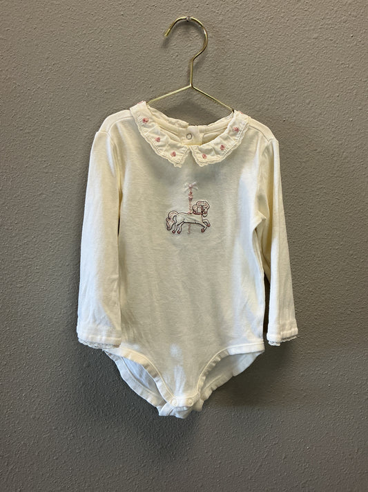 12-18m Vintage Horse Onesie