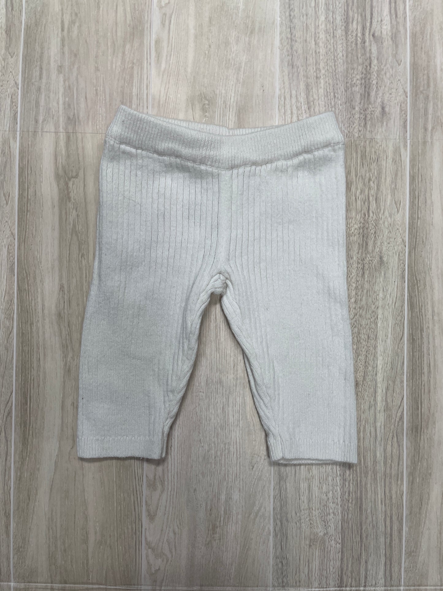 Newborn White Ribbed Legging