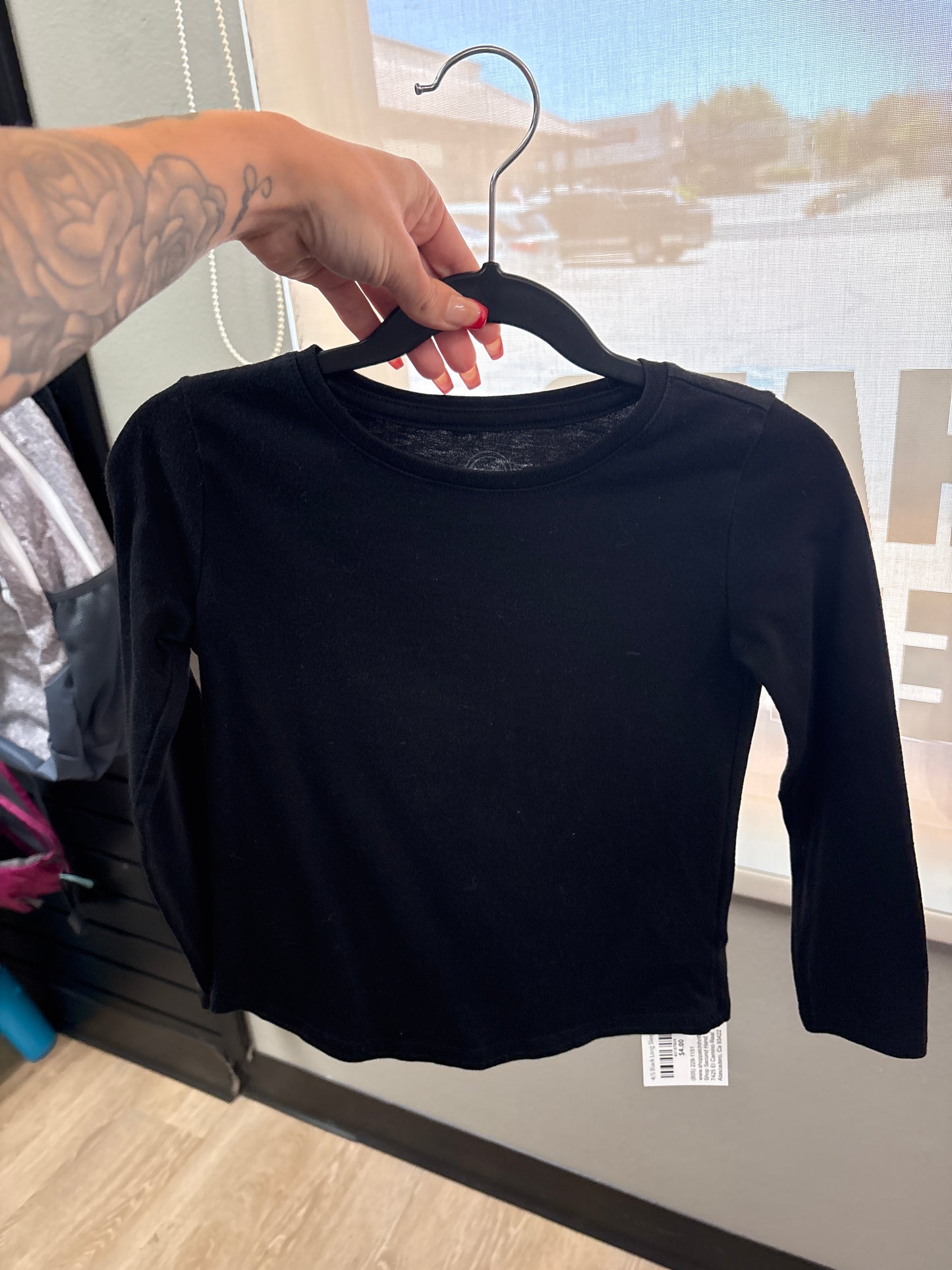 4/5 Black Long Sleeve Shirt