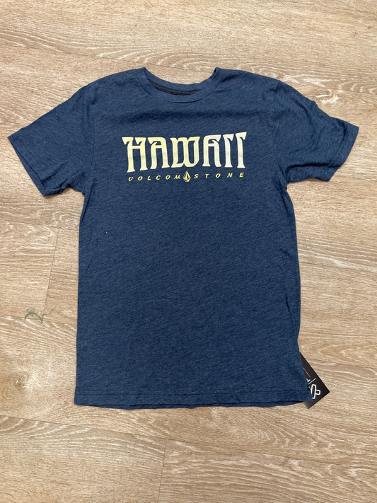 14/16 Volcom Heathered Navy Hawaii Tee