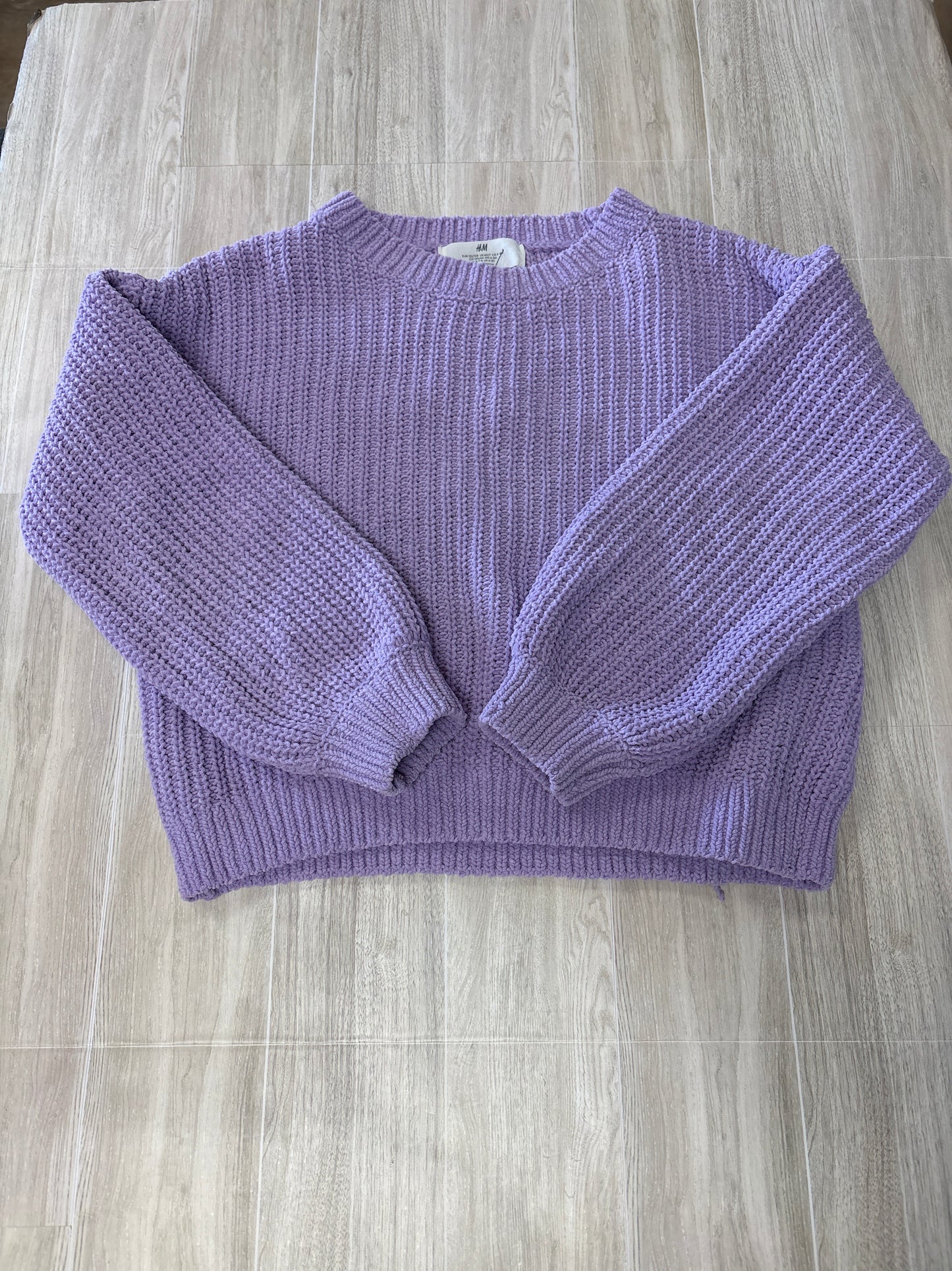 6/7 Lavender Knit Oversized Sweater