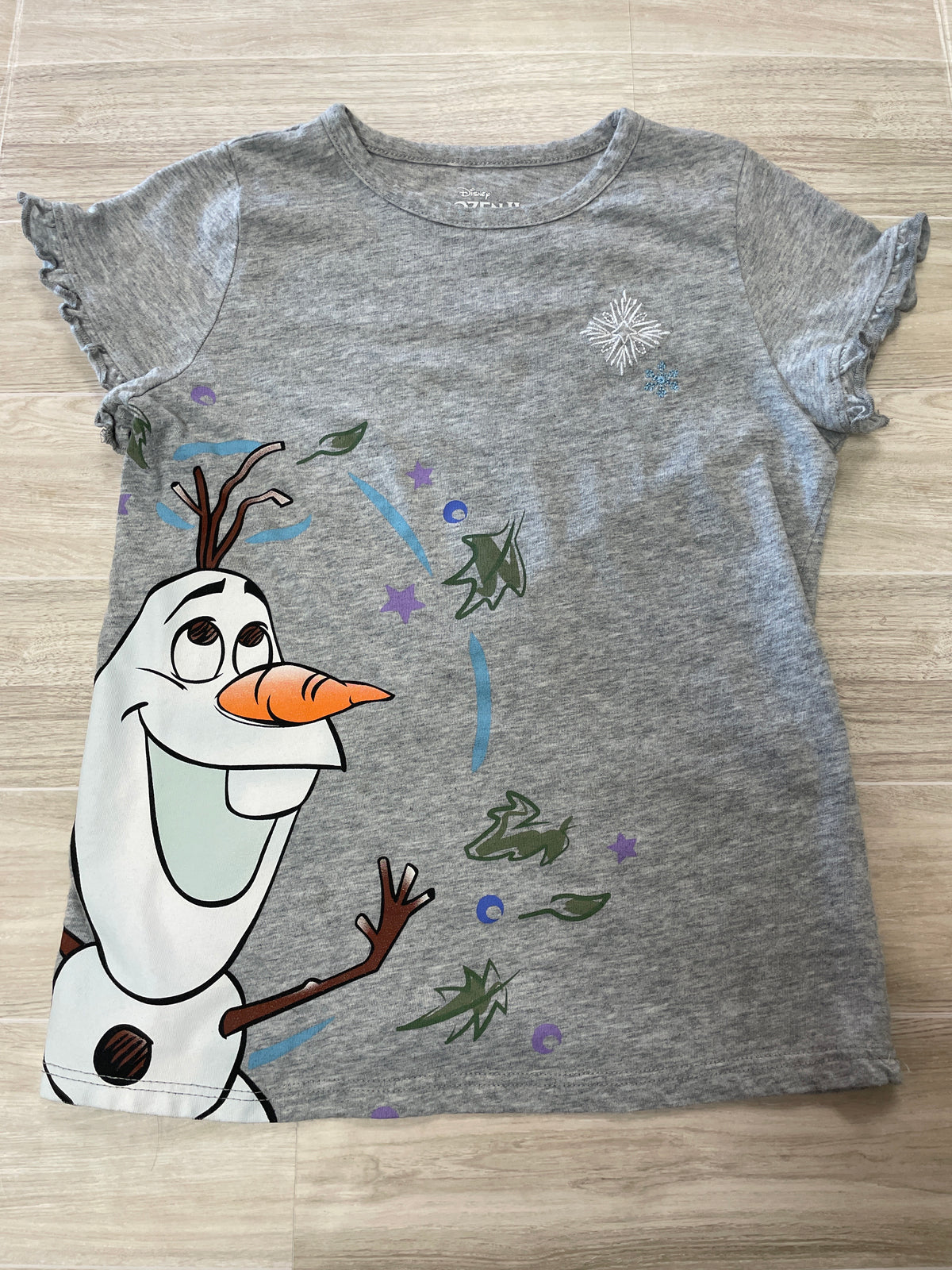 6 Grey Frozen Graphic Tee