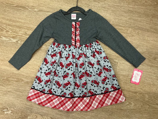 nwt-3t-ricrac--ruffles-tractor-dress