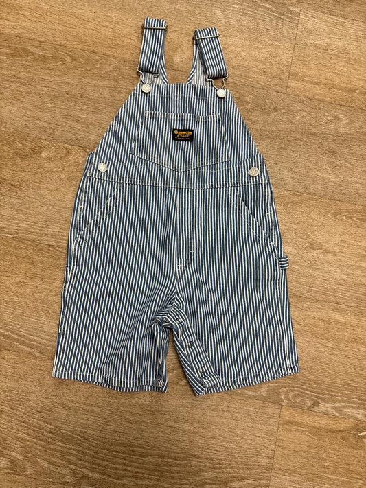 NWT 4T VINTAGE OshKosh Pinstripe Short Overall Deadstock